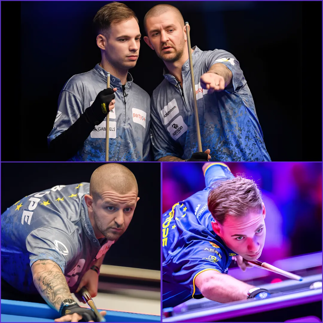 Mosconi Cup: USA’s Shane Van Boening and Skyler Woodward whitewash Joshua Filler and Jayson Shaw.