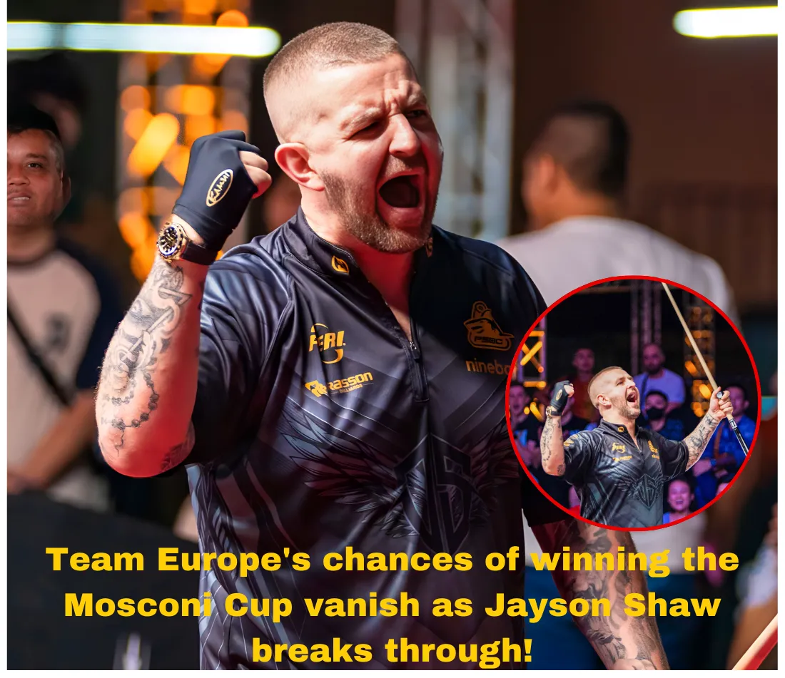 Team Europe's chances of winning the Mosconi Cup vanish as Jayson Shaw breaks through!