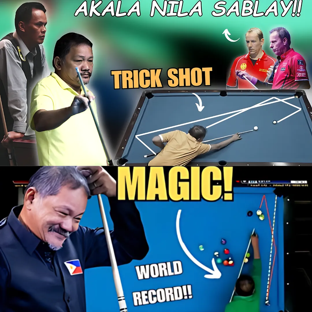 GERMANY  "fell backwards" before Efren Reyes' "spectacular" shot! Compare Reyes and Django to billiards legends (203)