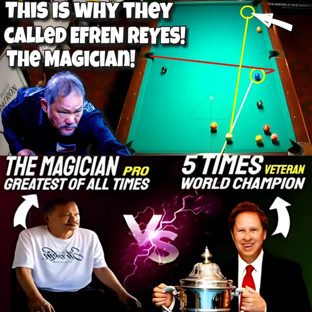 OMG! Efren "The Magician" Reyes Bends the Laws of Physics with a Super Billiard Shot Against Thomas Williams! (203)