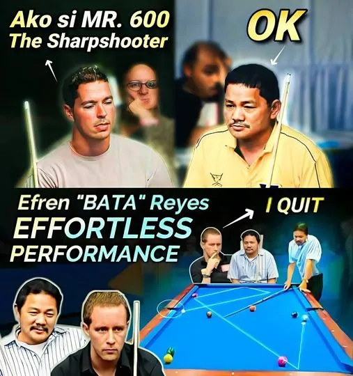 American Sharpshooter's Streak Shattered! Efren Reyes Silences the Crowd with Breathtaking Billiards Victory! (203)