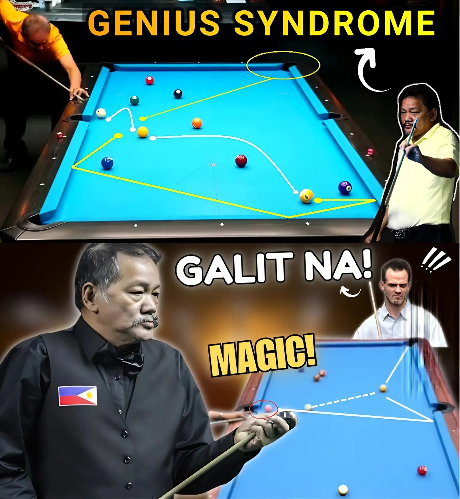 EFREN REYES GIVEN THE GAME! AMERICAN ROOKIE GIVEN TO SCORE (203)