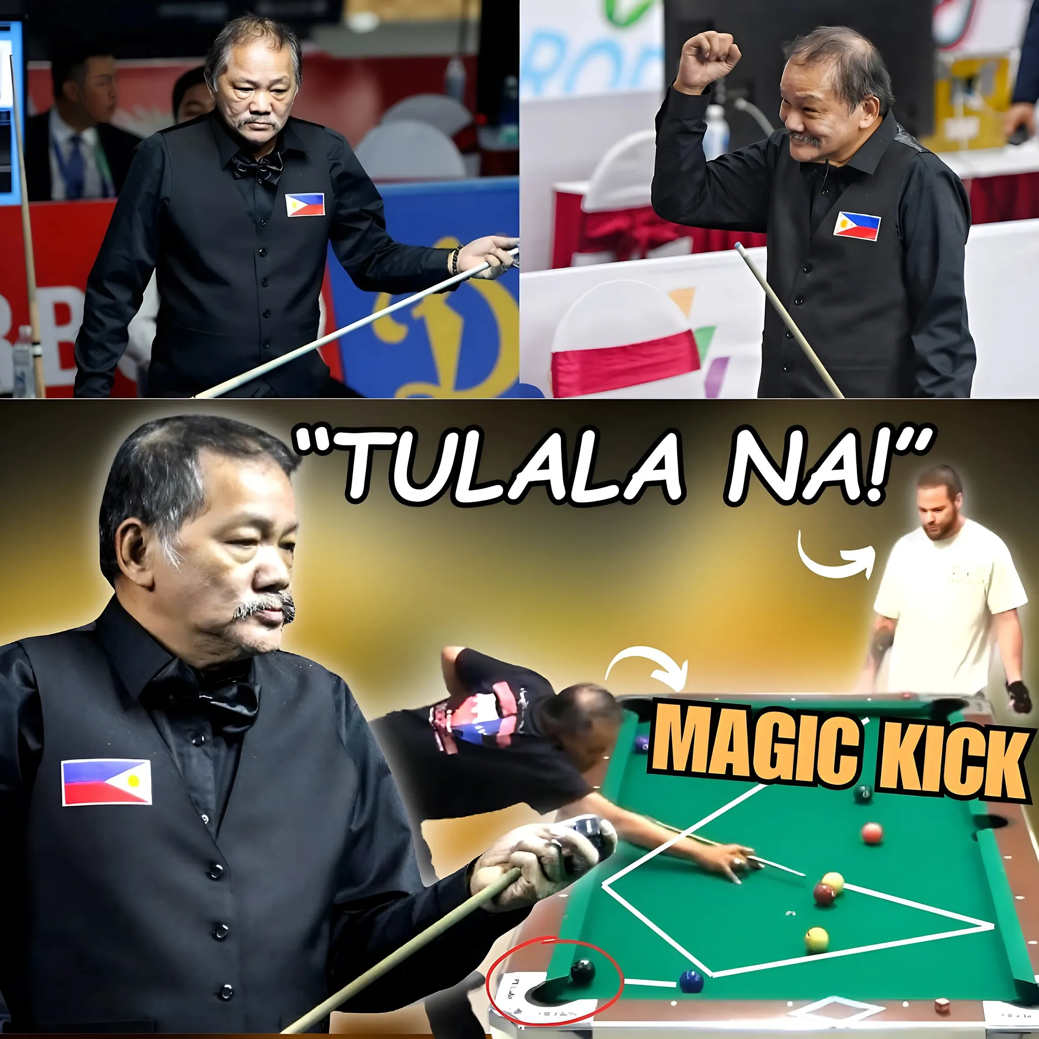 Thrilling Matchup: Efren Reyes and Young American Challenge Texas (203)