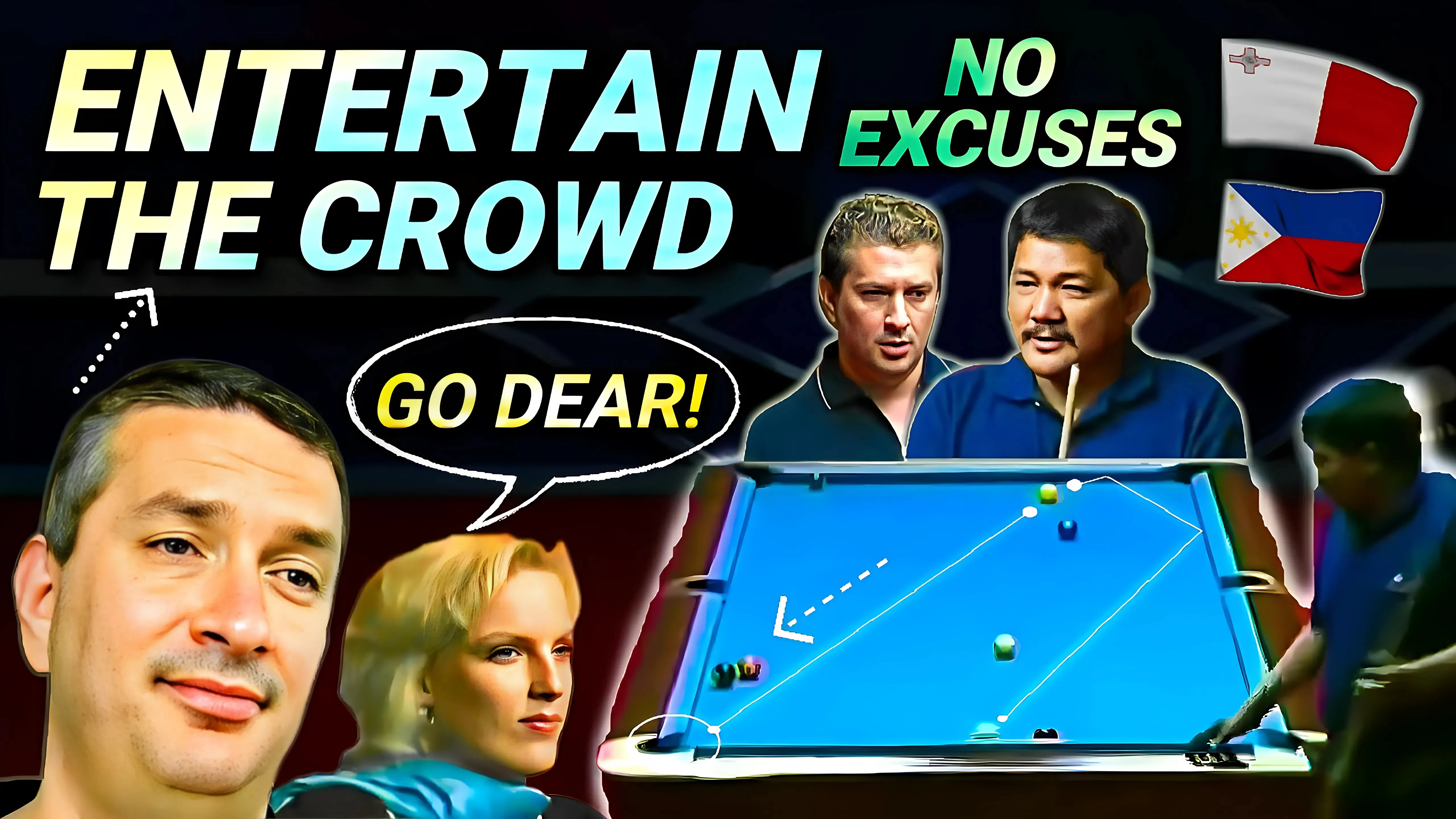 Efren Reyes Tries to Keep Up with "The FASTEST POOL PLAYER" from MALTA