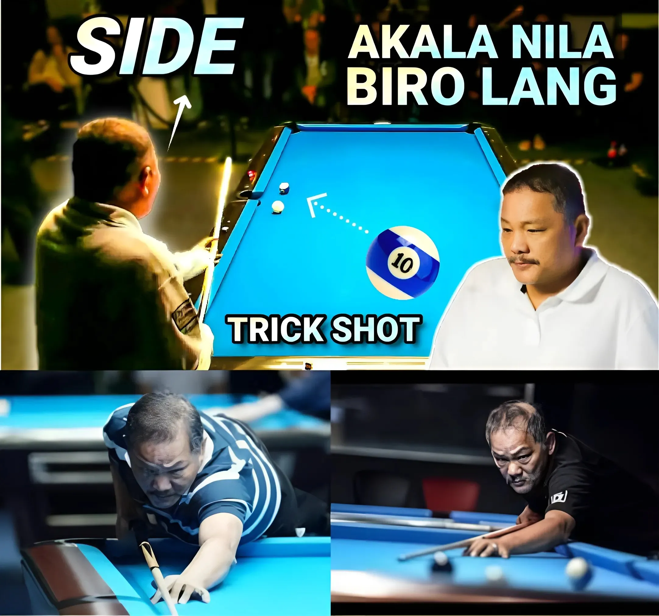 Efren Reyes Shows Great Courage, Wins 7-0 at 10 Ball Pool Tournament!