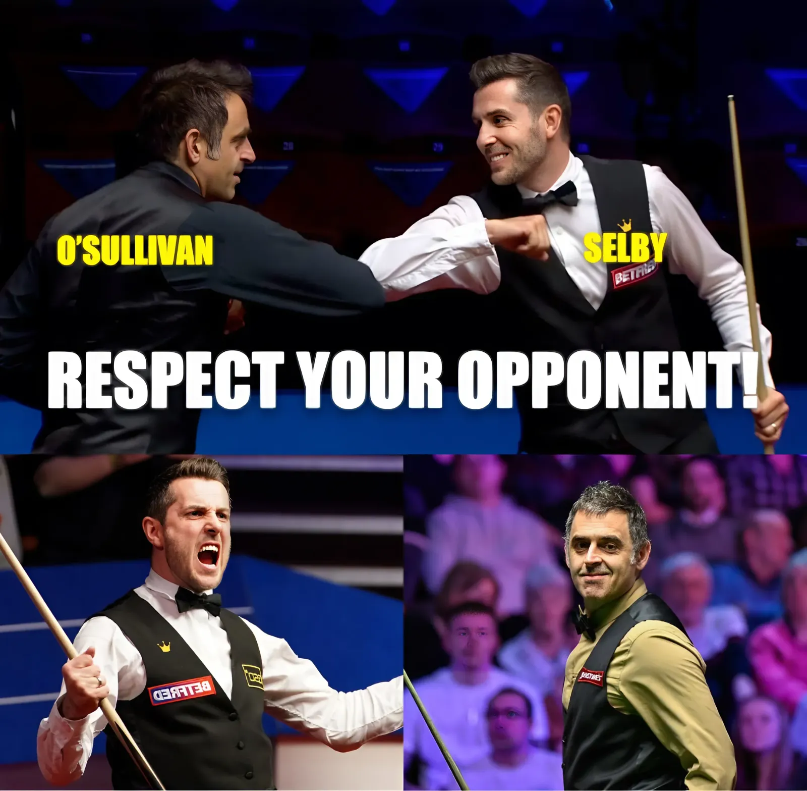 O'Sullivan made his opponent blush when he took the entire trick, leading to a loss