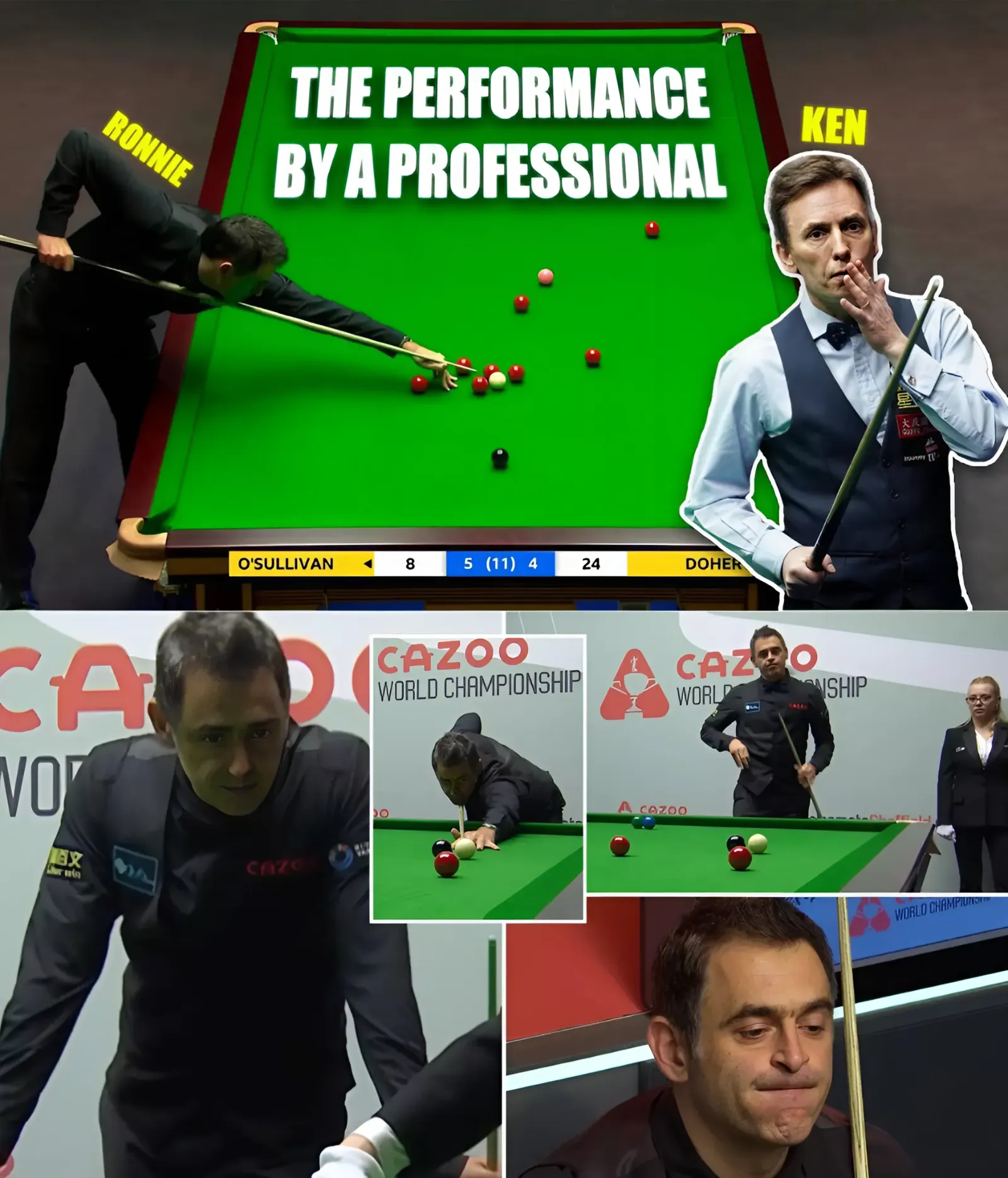 Never underestimate your opponent! Ronnie O'Sullivan!