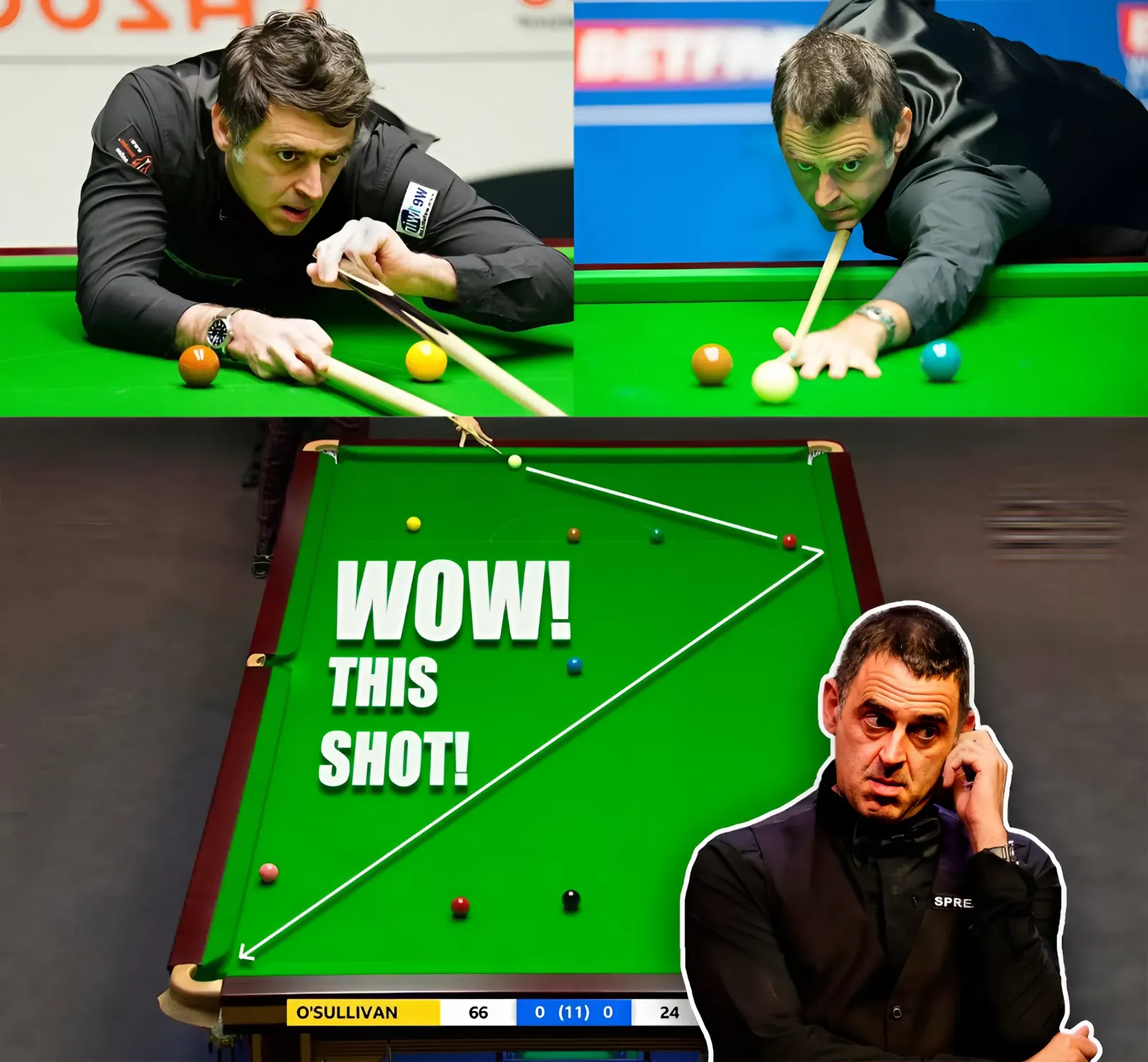 Unexpected blow from the opponent!! Ronnie O'Sullivan!