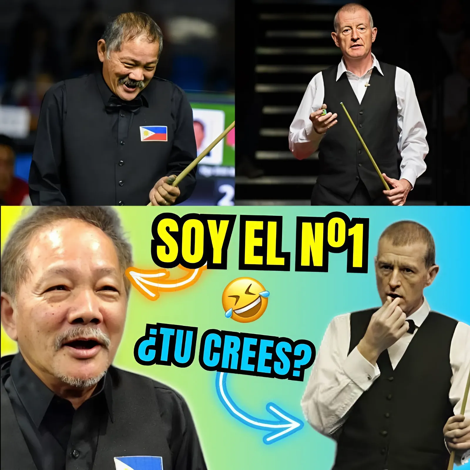 🤣The Alleged Best Billiards Player in the World Thinks He Can Laugh at Efren Reyes