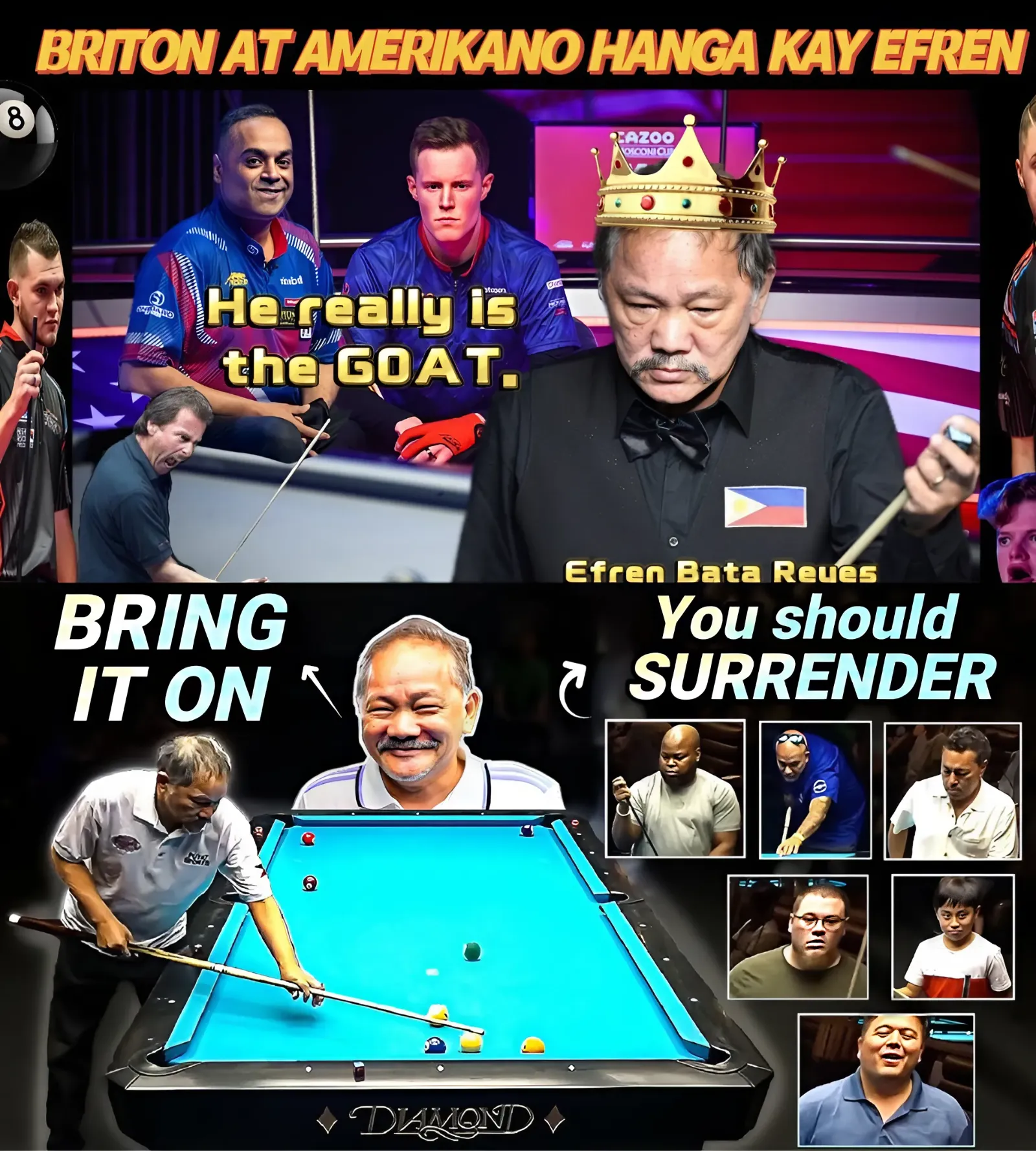 Pool Legend dethroned? New generation of players challenge Efren Reyes' GOAT status!