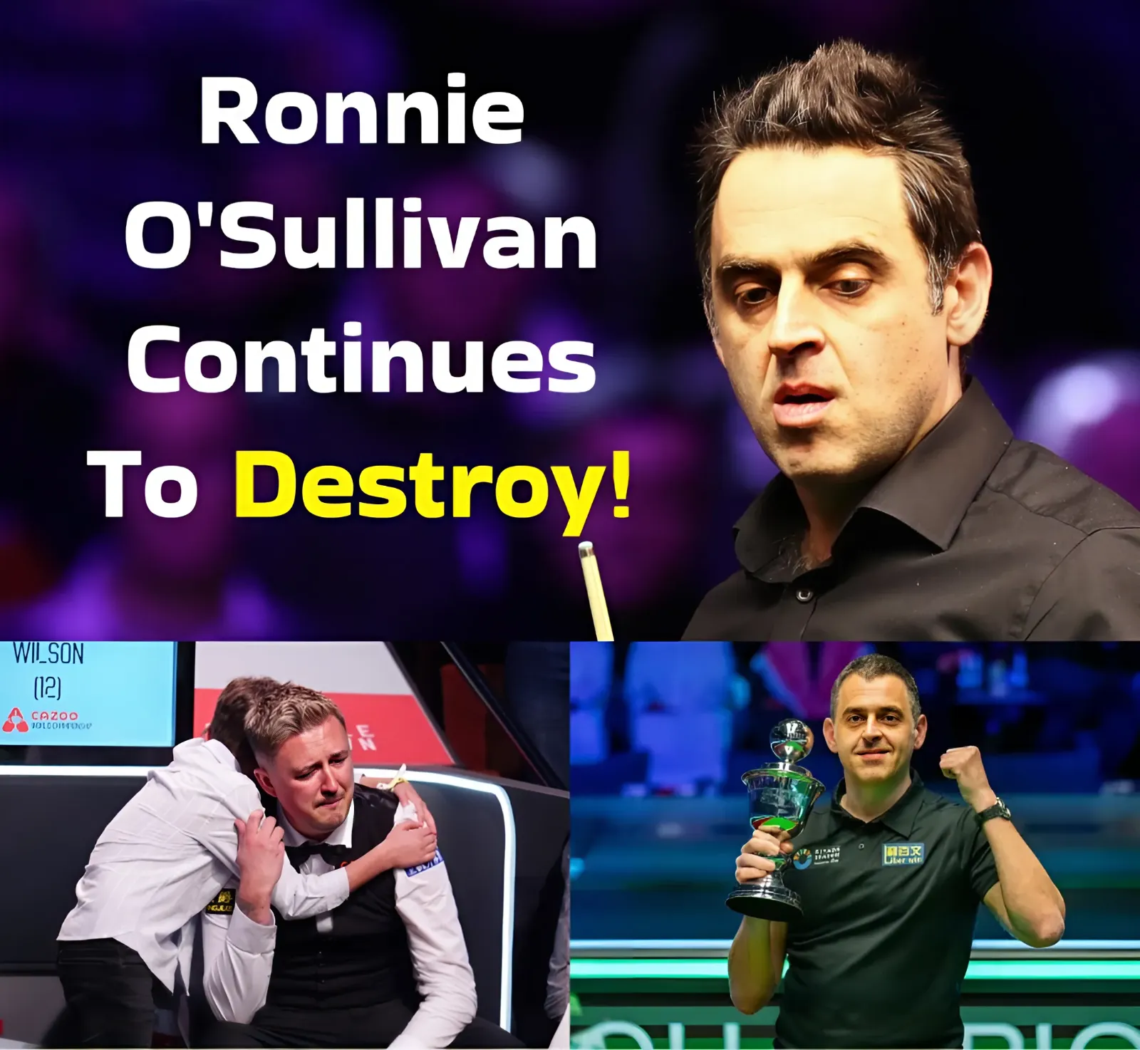 A Difficult Ball O'Sullivan Turned Obstacles Into Victory, surprising his opponent