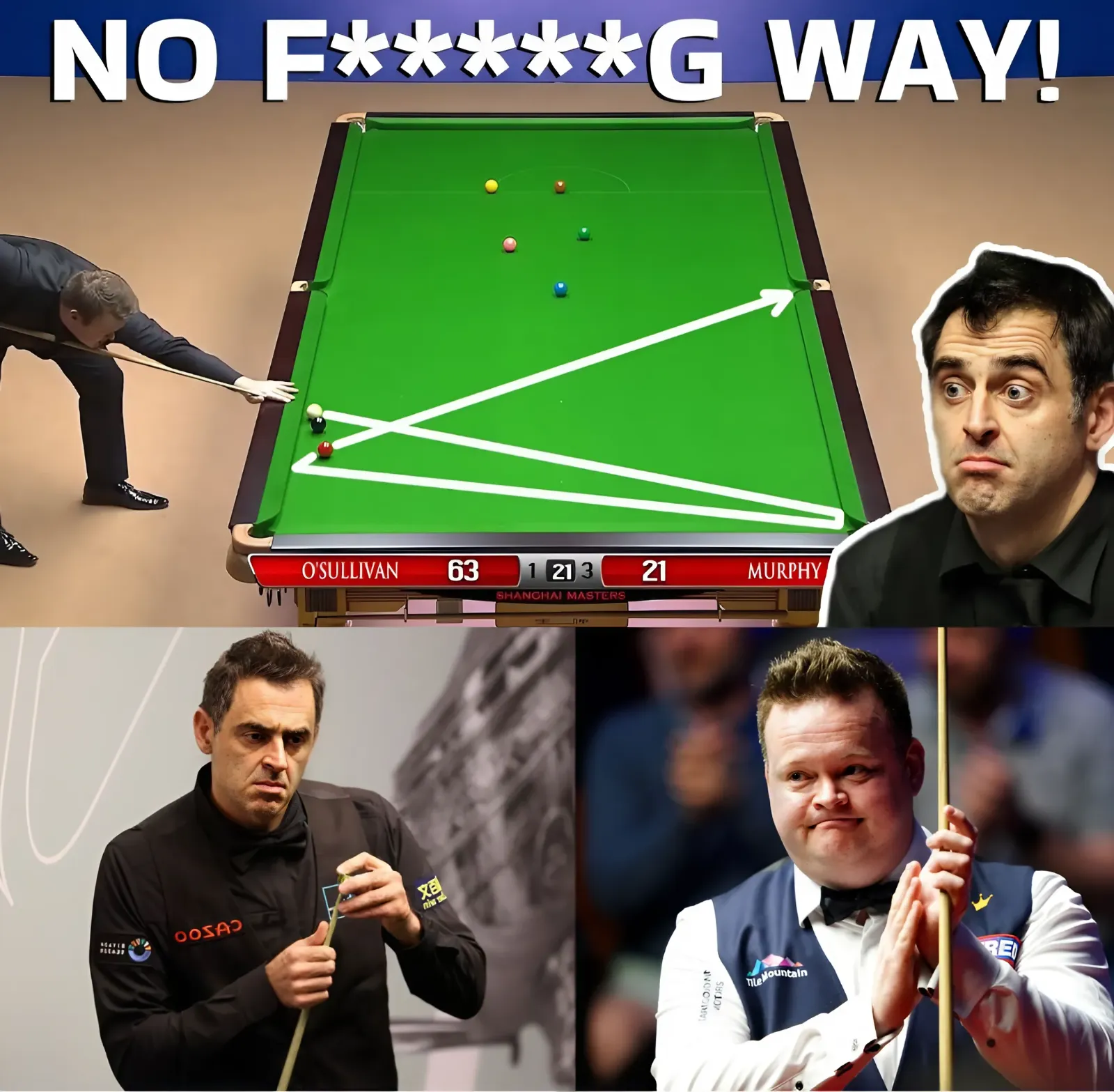 O'Sullivan's Unbelievable Shot Sends Crowd into a Frenzy!