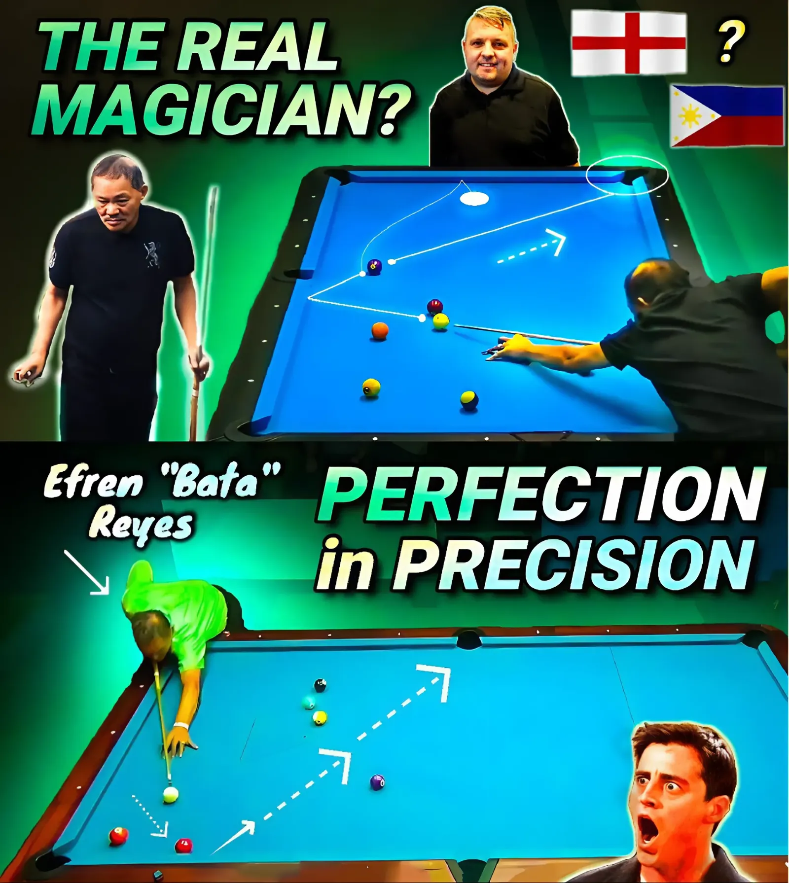 EFREN REYES MEETS "THE MAGICIAN" from ENGLAND and this happened...