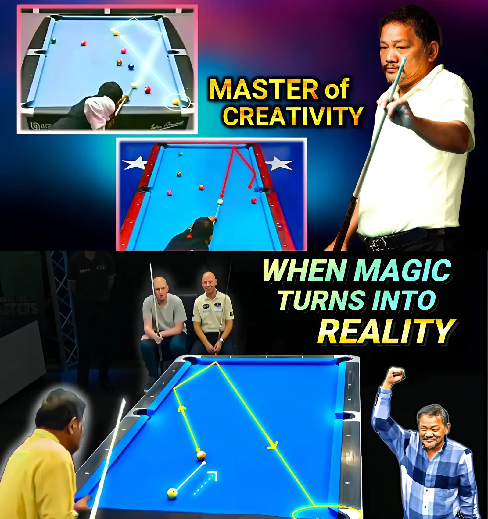 EFREN REYES RELIANCE IN SELF CREATIVITY | 99.9% Shot Percentage