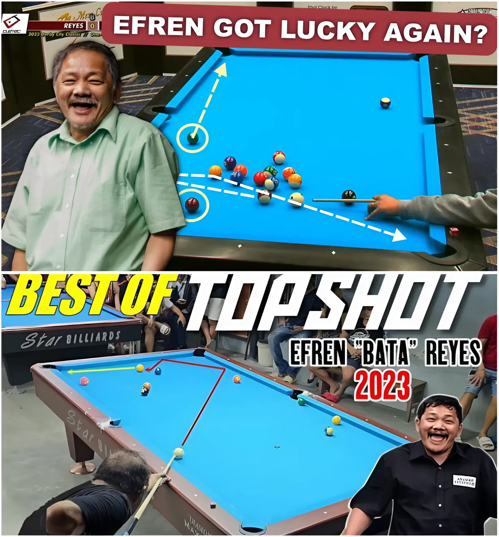 Efren Bata Reyes Best Shots, The Magician Greatest Shots