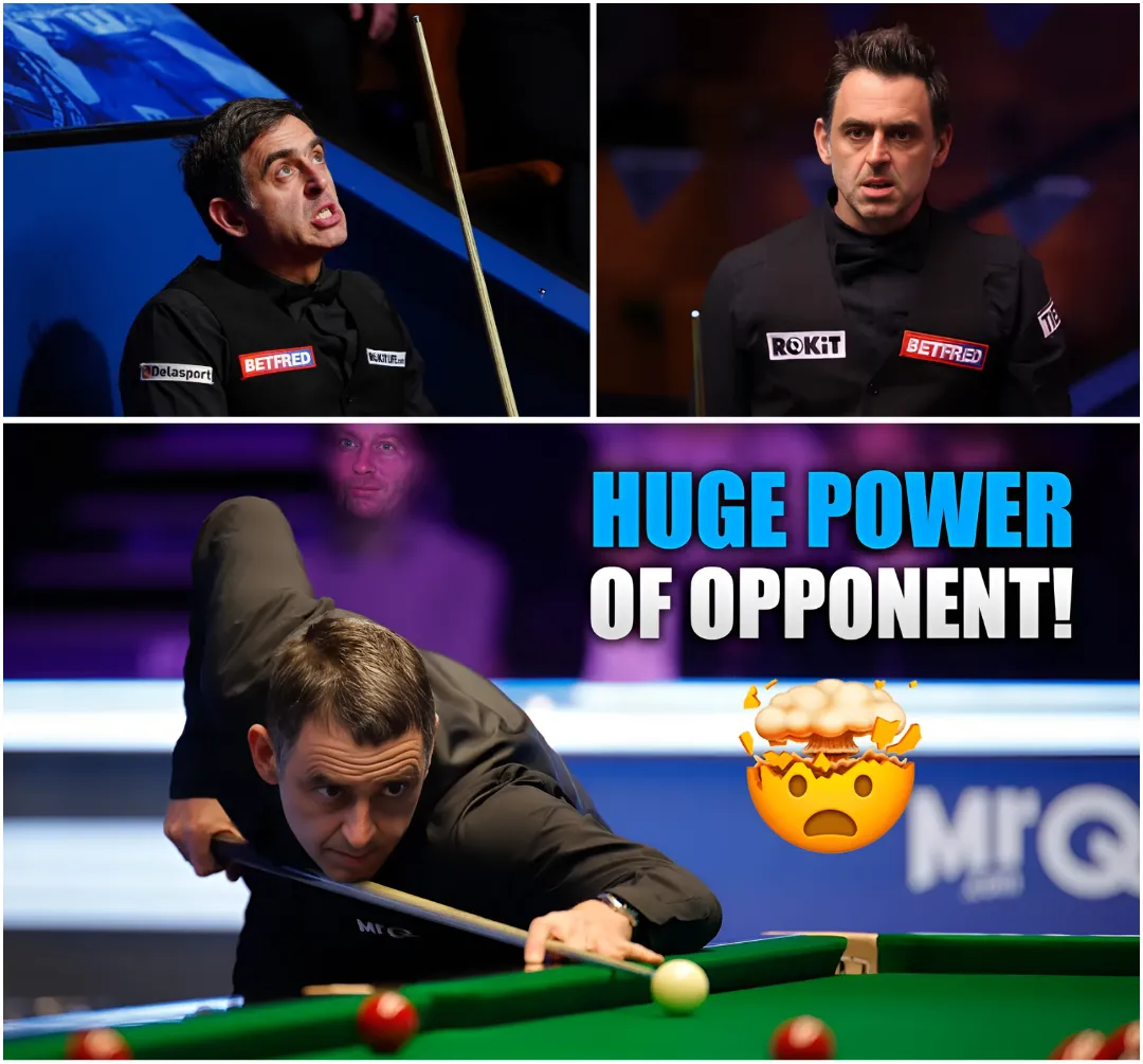 Ronnie O'Sullivan was angry after the referee's mistake made the match tense