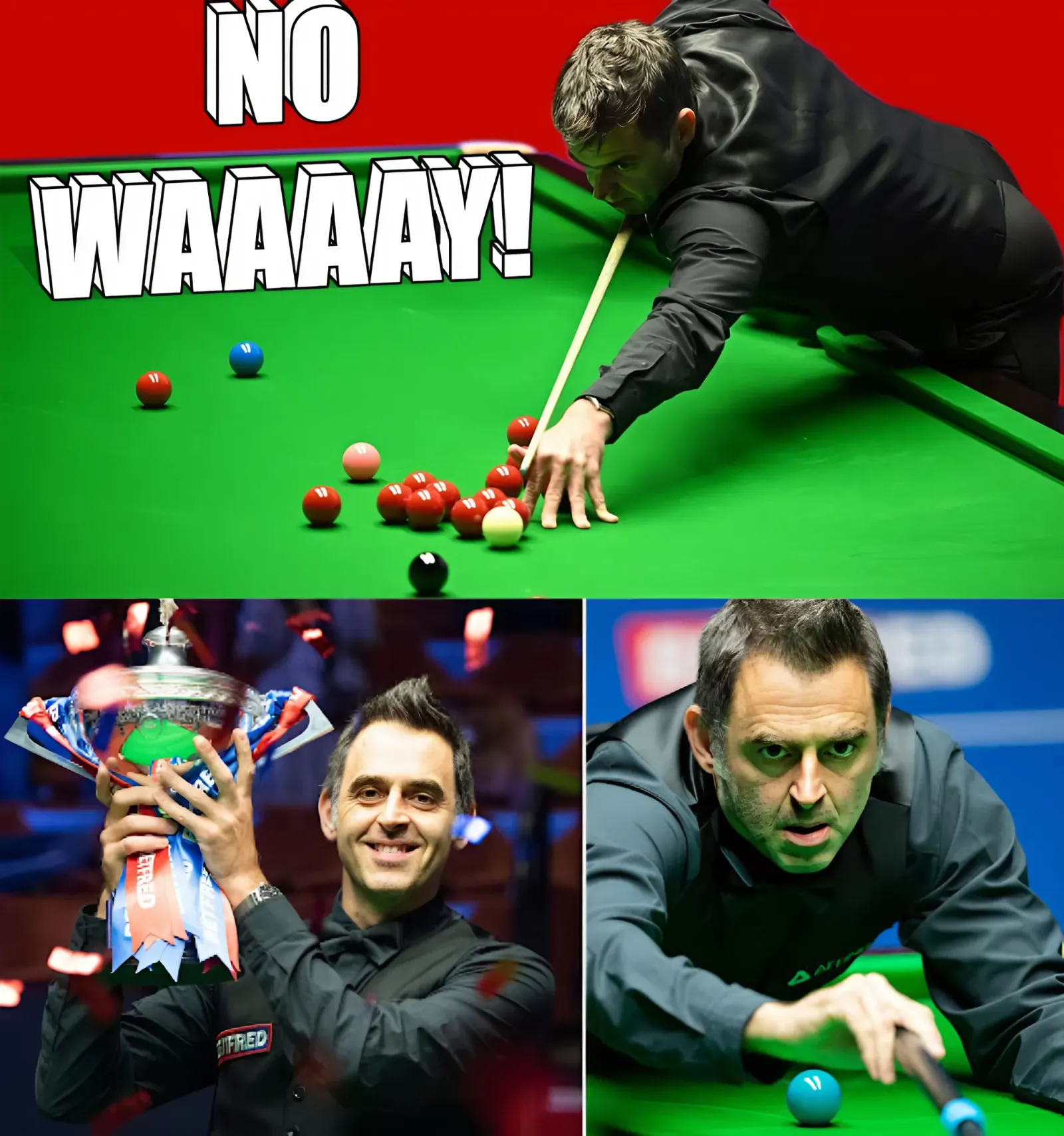 Ronnie O'Sullivan has mercilessly destroyed his opponent! Everyone gave him a standing ovation!