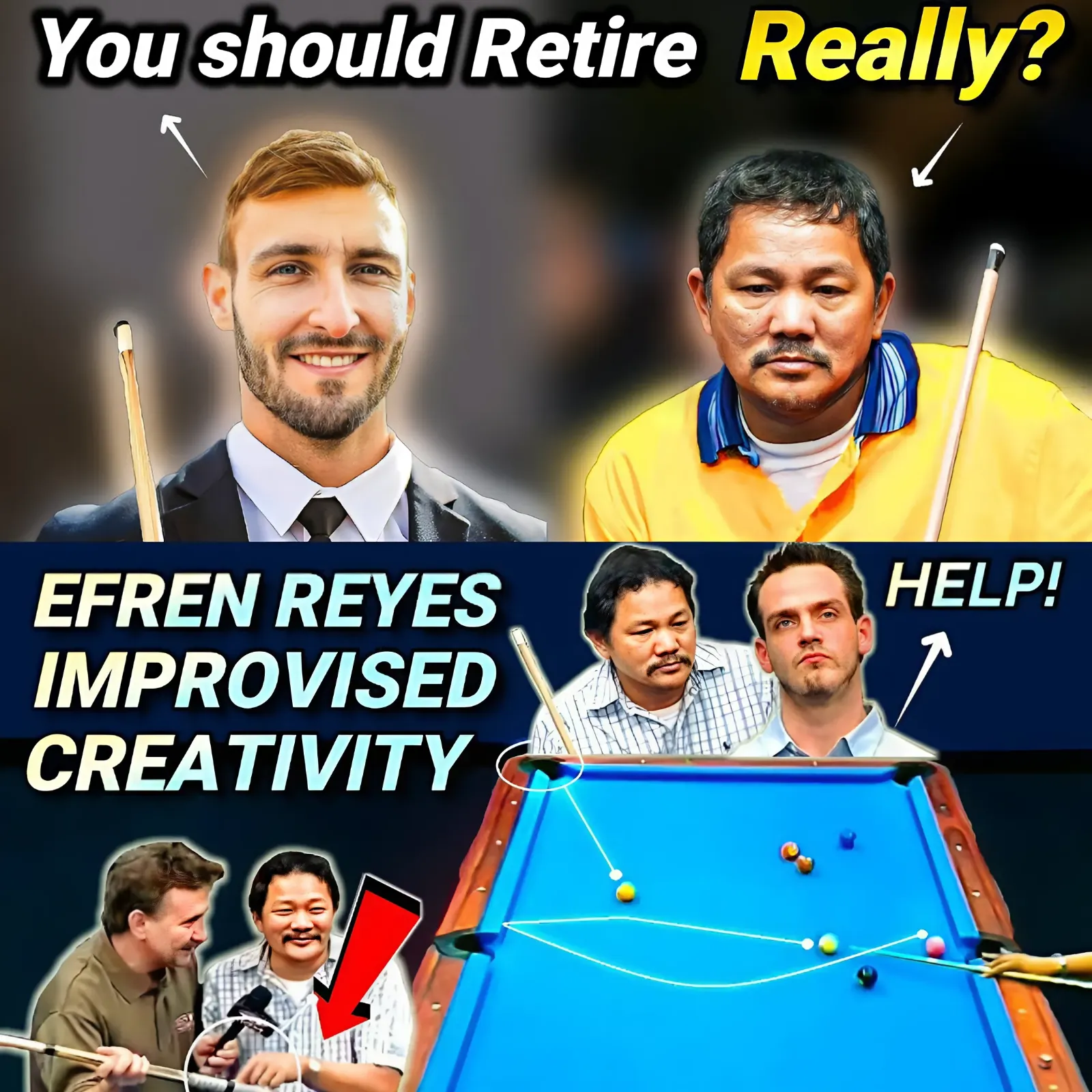 Very Confident PLAYER Thinks He CAN Underestimate 64-Year Old EFREN REYES