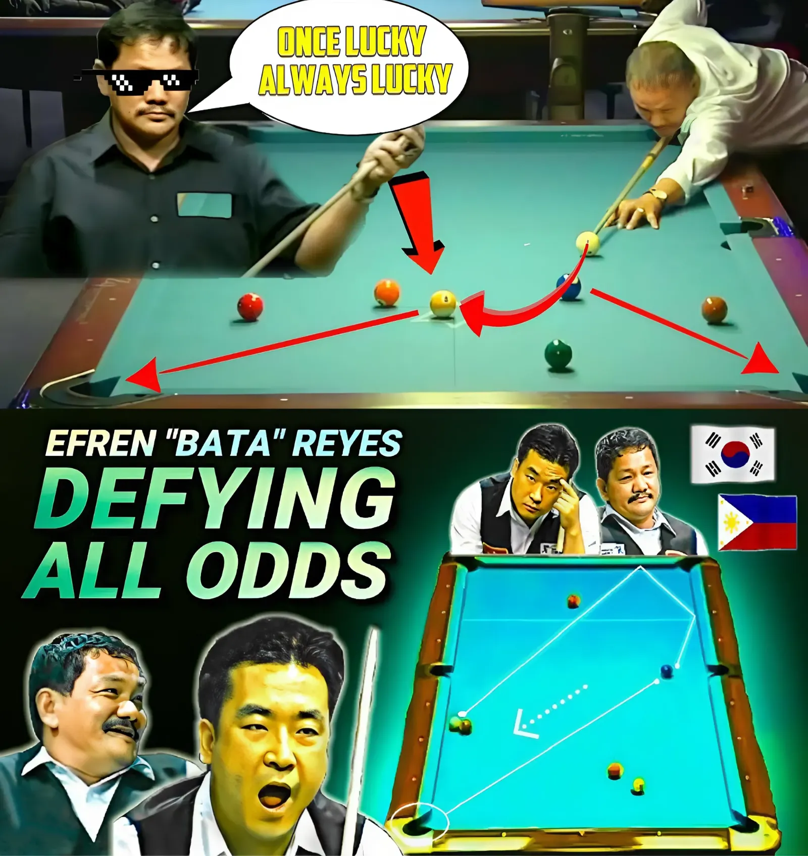 Efren Reyes Best Shots, Reasons why Reyes is the greatest pro pool player of all time