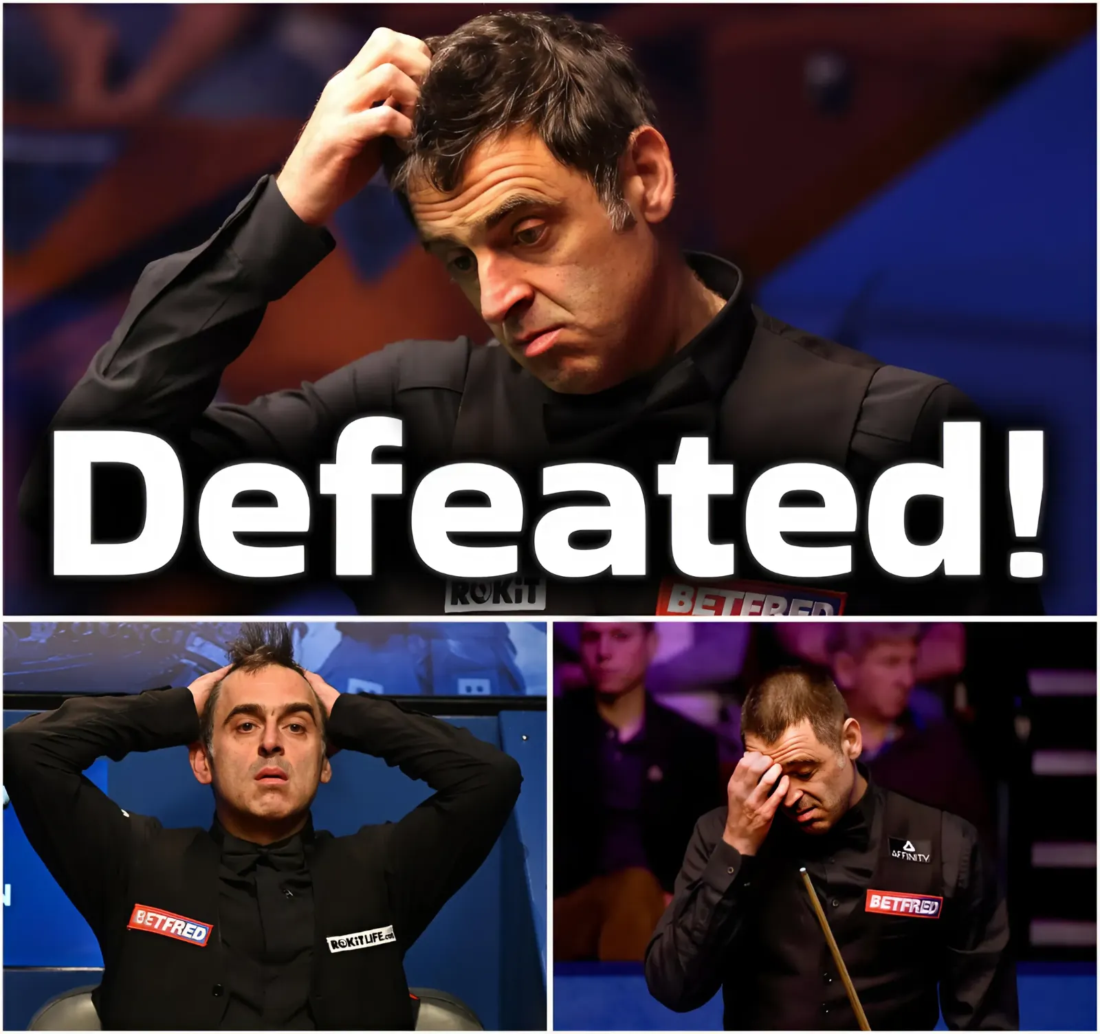 Ronnie O'Sullivan fought hard but luck was not on his side!