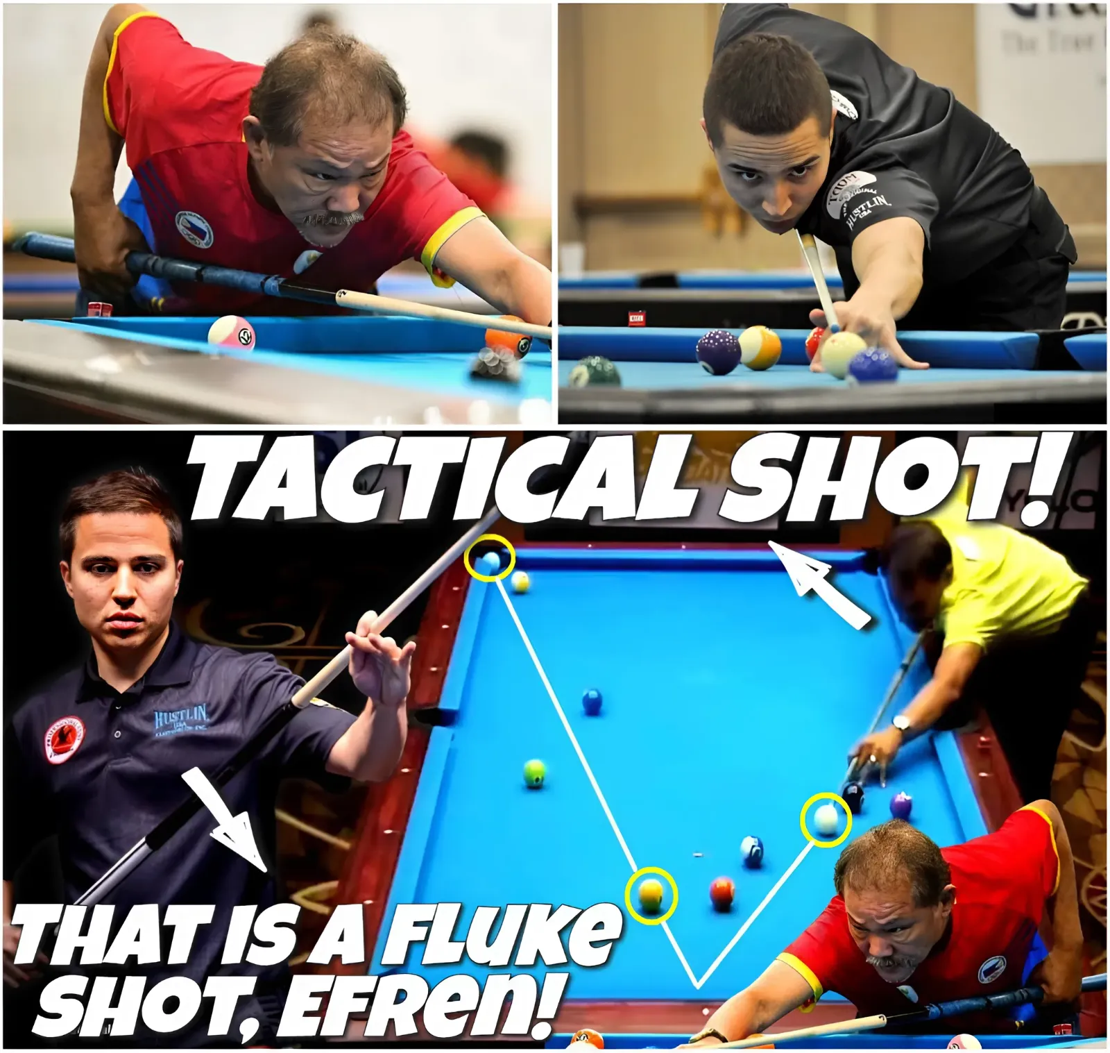 NO ONE BELIEVES THAT EFREN REYES CAN PULLS OFF IMPOSSIBLE KICK COMBO SHOT AND WIN THE MATCH