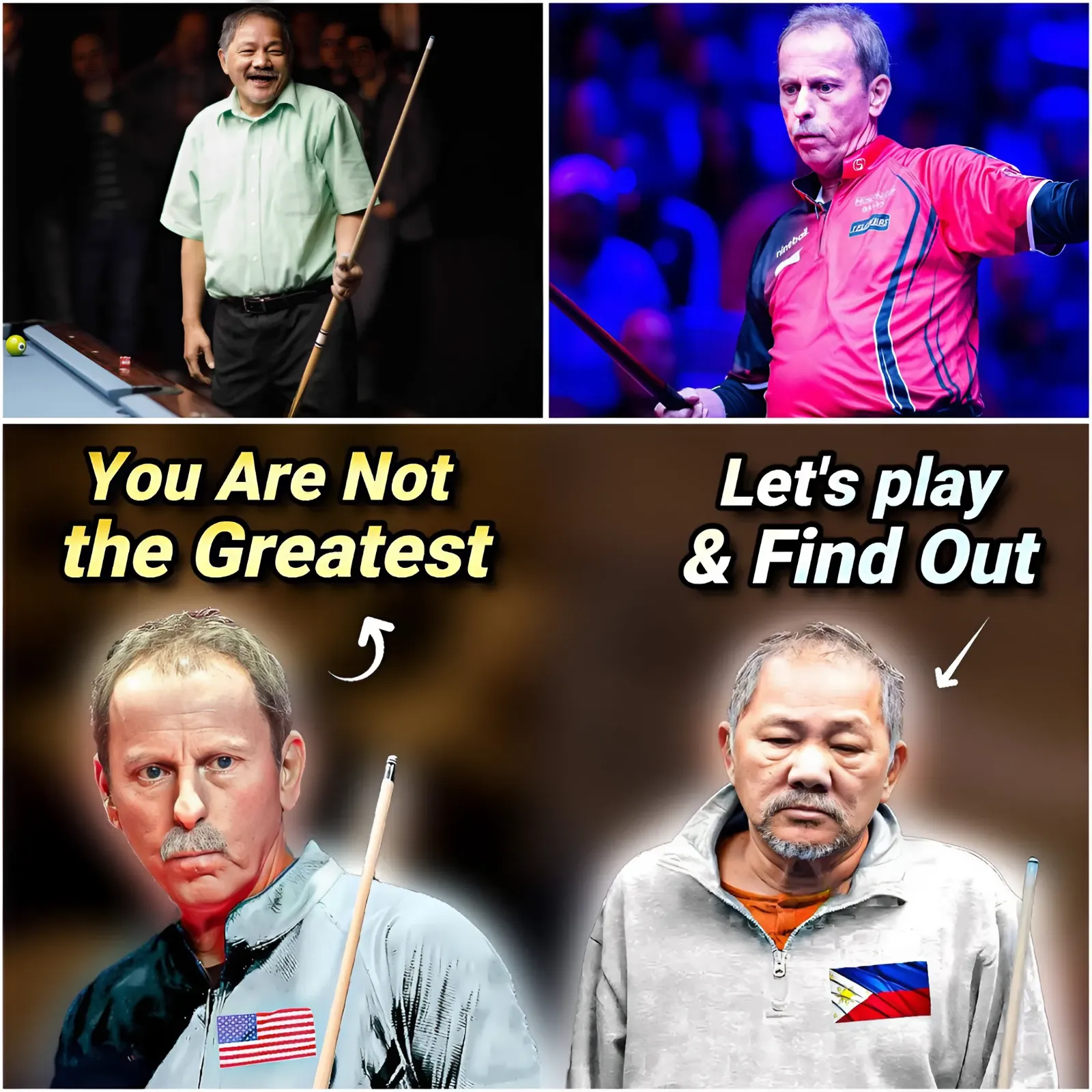 Top American billiards player dared to challenge the legendary Efren Reyes and received a valuable lesson.