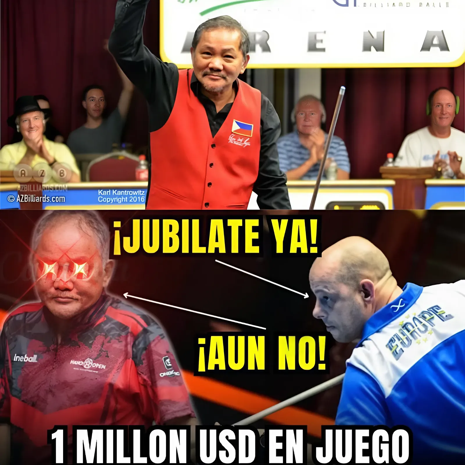 An English Player Considers EFREN REYES Is Finished! - 1 Million Dollars at Play!