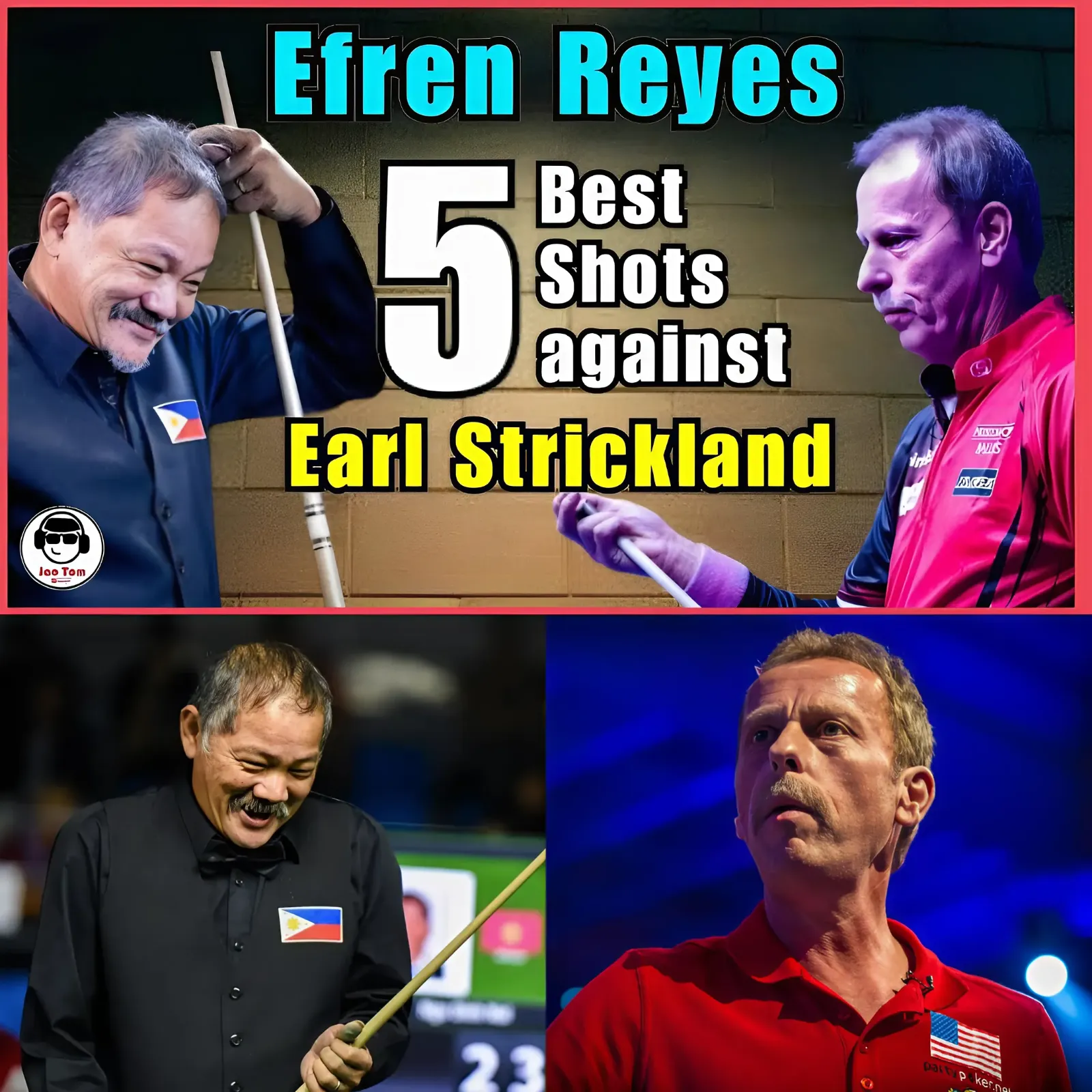 Efren Reyes' 5 Mind-Blowing Shots That Left Earl Strickland Speechless!