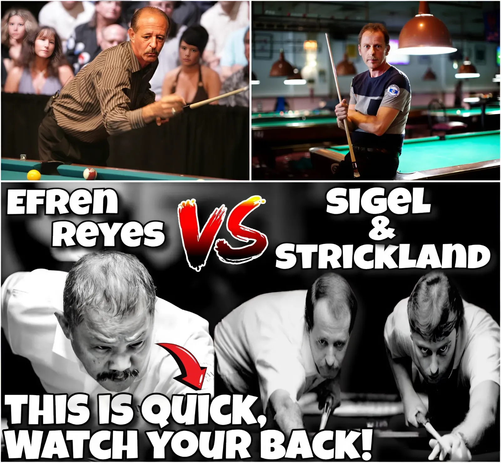 BACK-TO-BACK EPIC IPT MATCHES BETWEEN EFREN REYES VS EARL STRICKLAND AND MIKE SIGEL FINAL BATTLE