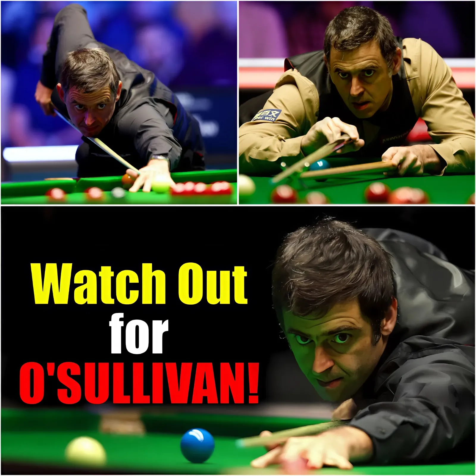 O'Sullivan's lightning attack left his opponents in the dust