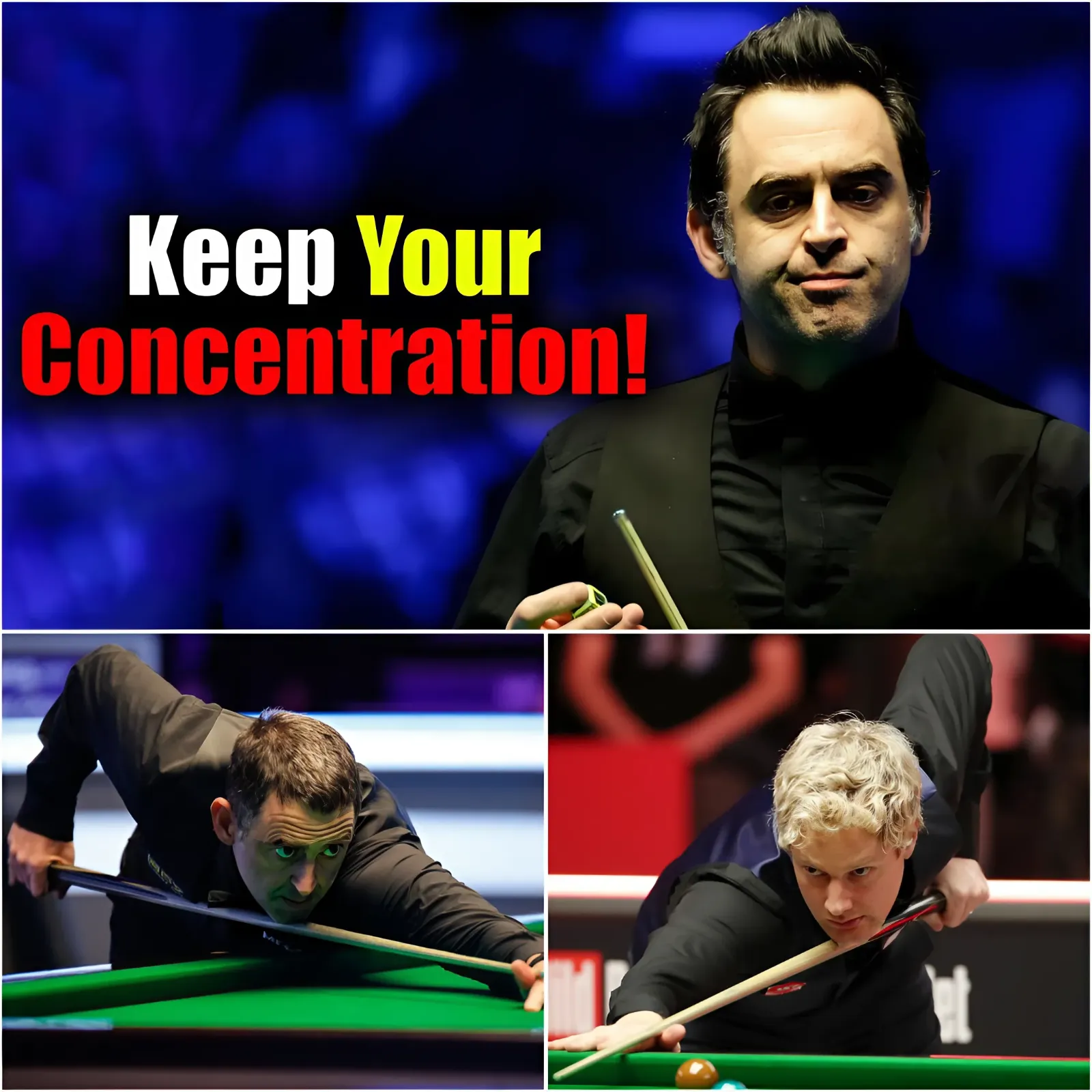 The legendary O'Sullivan reaffirmed his position, Robertson was disappointed as he watched opponent Ronnie O'Sullivan quickly clear all the balls on the table.