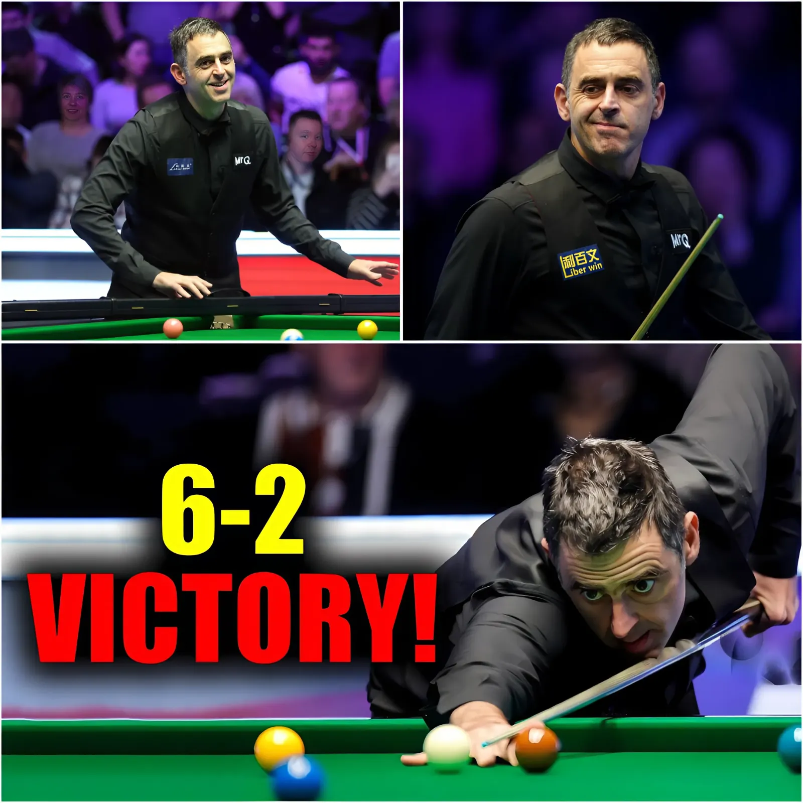 The audience applauded Ronnie O'Sullivan as he won convincingly