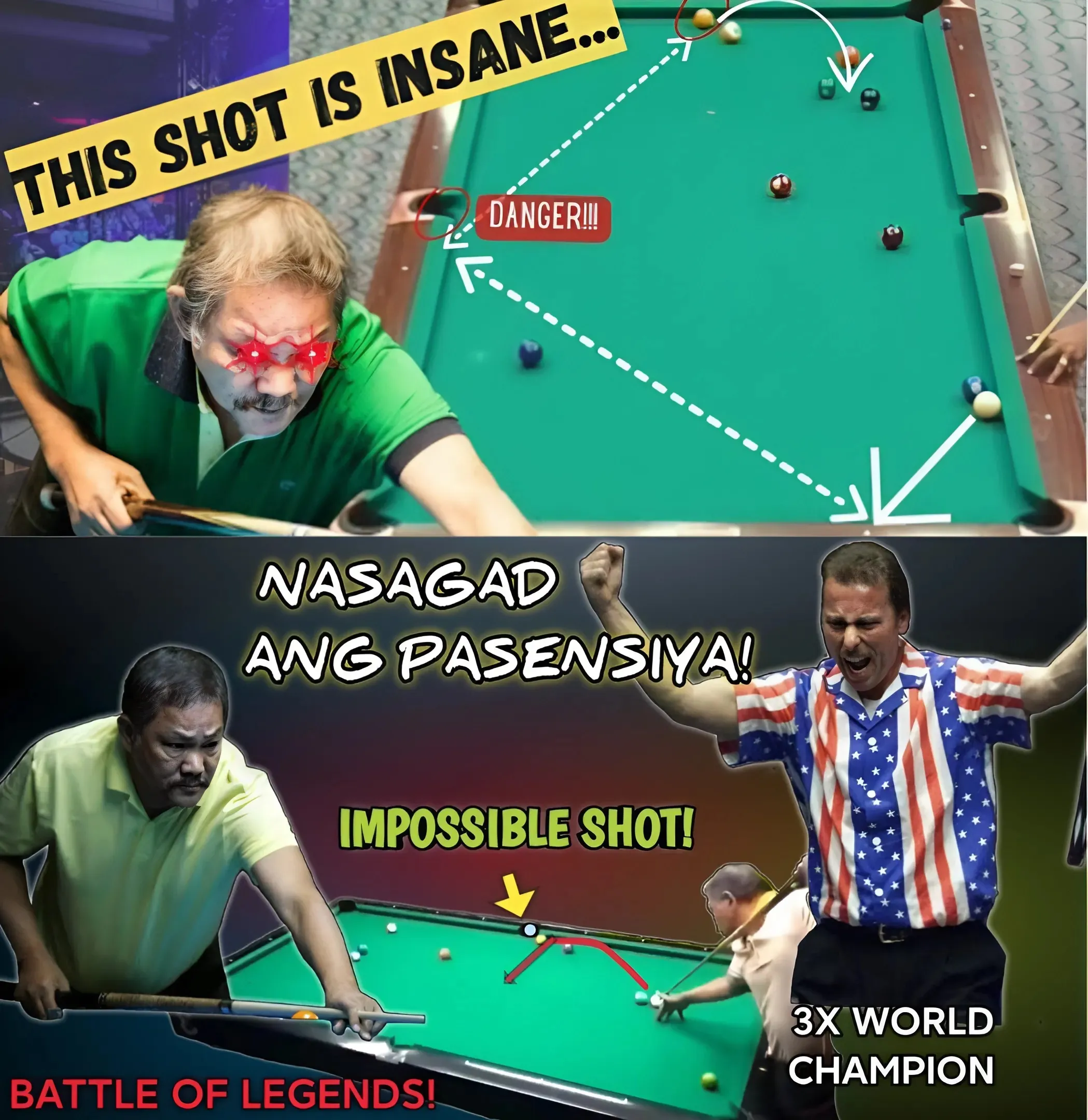 3X World Champions Thrown Into Chaos! Patience's Shock at Efren Reyes' Magic Shot Almost Causes Explosion!