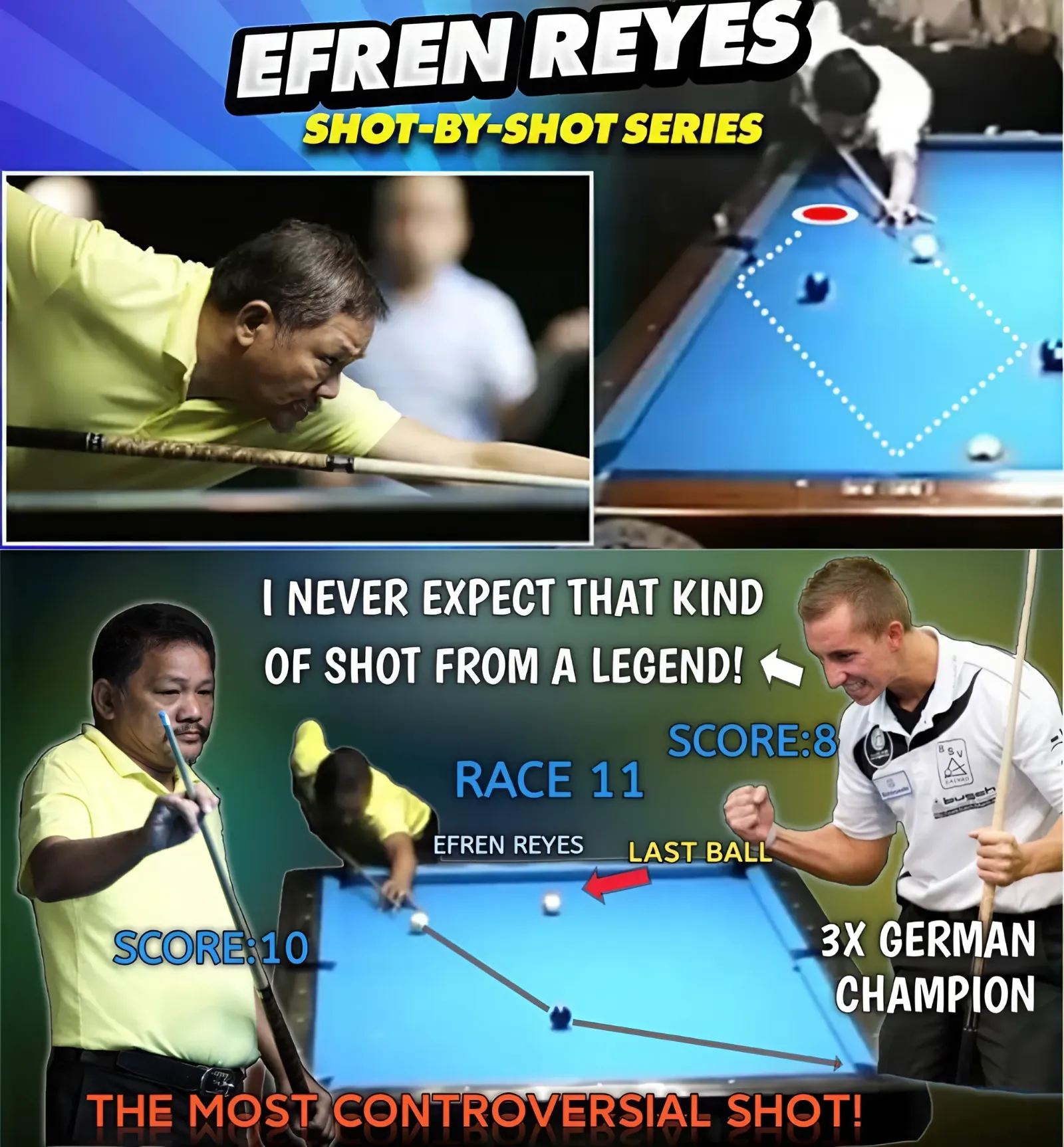 3X GERMAN CHAMPION! Very Shocked By Efren Bata's Shot!"UNEXPECTED HAPPEN At The End"