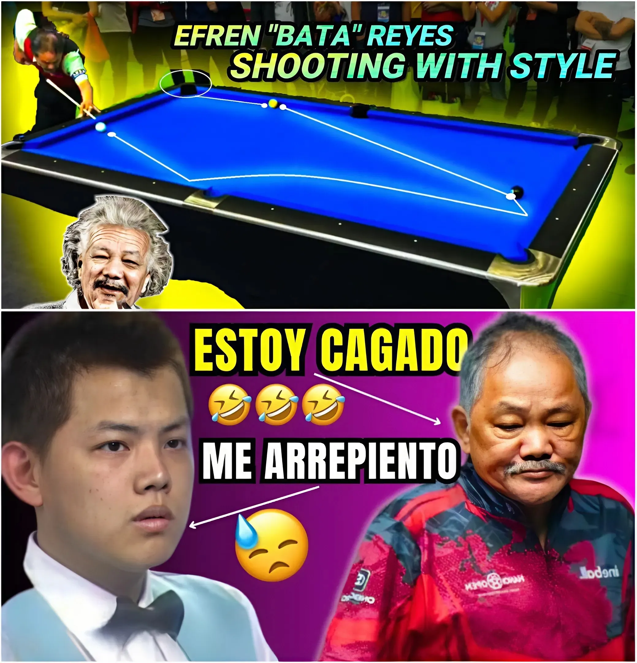 😂This Pool Player Believes He Can Beat Efren Reyes and Ends Up Getting What He Deserves...