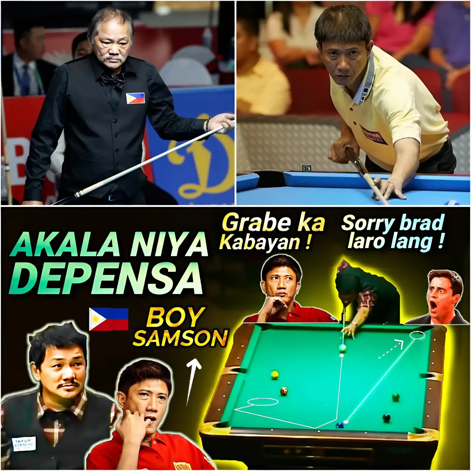 BOTH PINOYS ARE NOT SURVIVED FROM THE MAGIC OF EFREN REYES