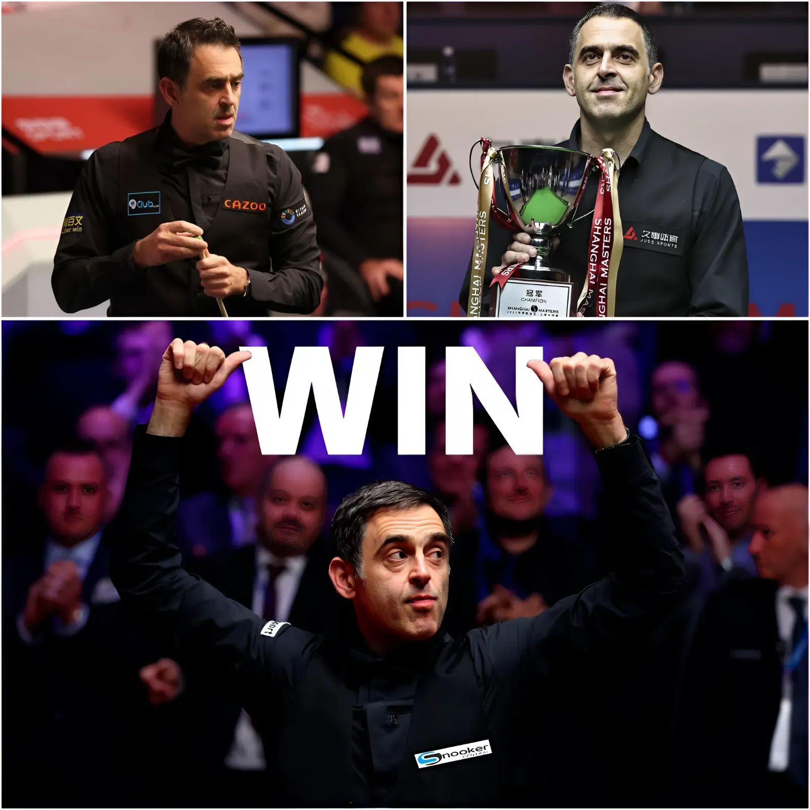 The audience applauded Ronnie O'Sullivan as he won convincingly