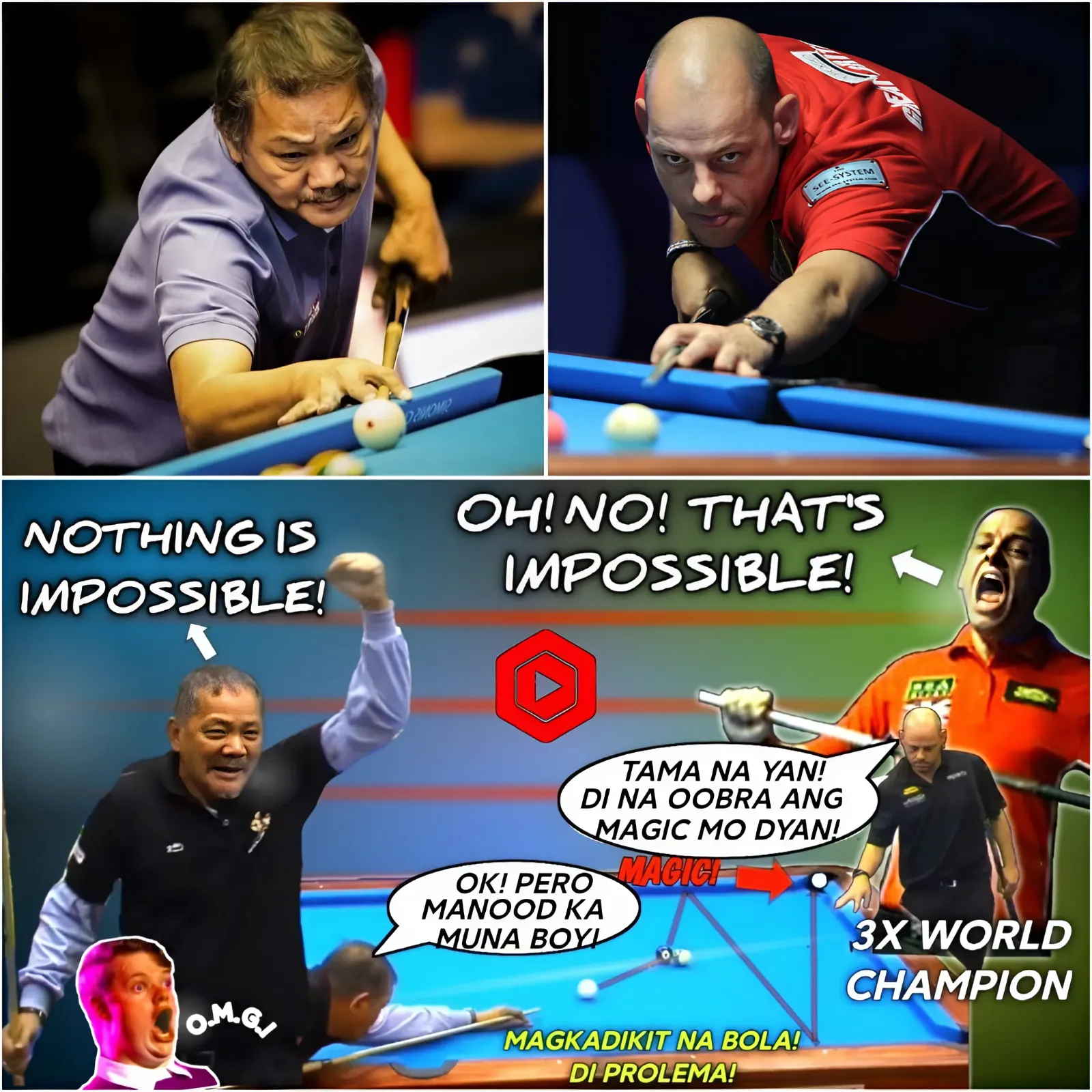 🌎 3X WORLD CHAMPION OF UK DIDN'T WORK WITH EFREN BATA! EVERYONE WAS SHOCKED BY EFREN REYES' MAGIC SHOT