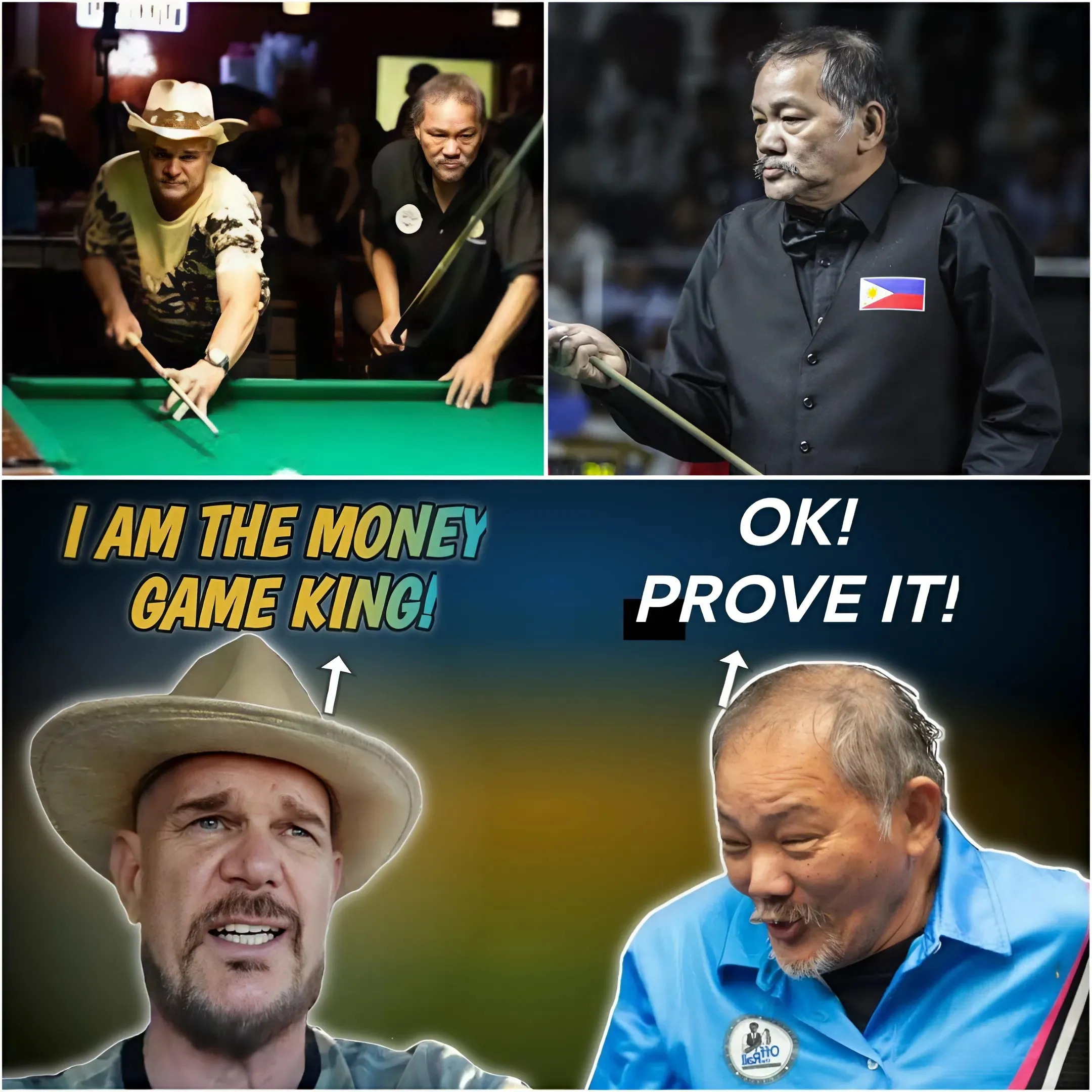 💰AMERICA`S KING OF MONEYGAME! Thinks He Can Easily DEFEAT The GREAT MAGICIAN Efren Reyes Full Match