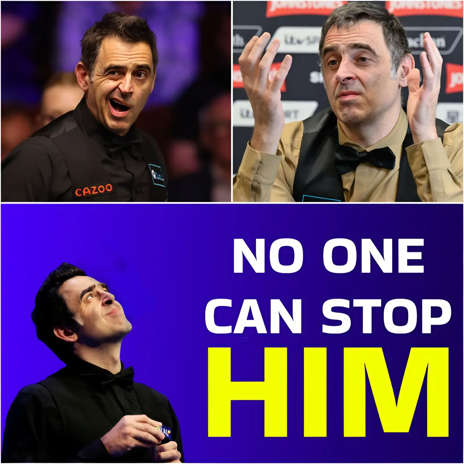 Ronnie O'Sullivan confidently declared "No one can beat me" causing the billiards community to explode