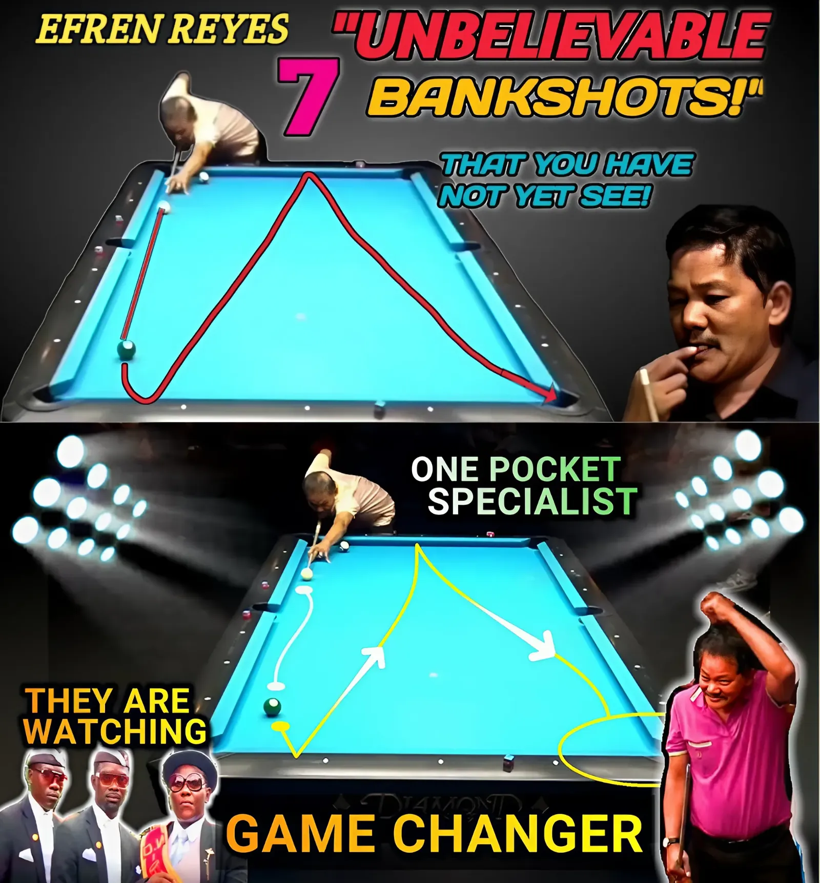 Efren Reyes: The Magician Unleashes Unbelievable Bank Shots That Will Leave You Jaw-Dropped!