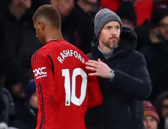 Ten Hag & Rashford barely speaking as Man Utd fear relationship beyond repair