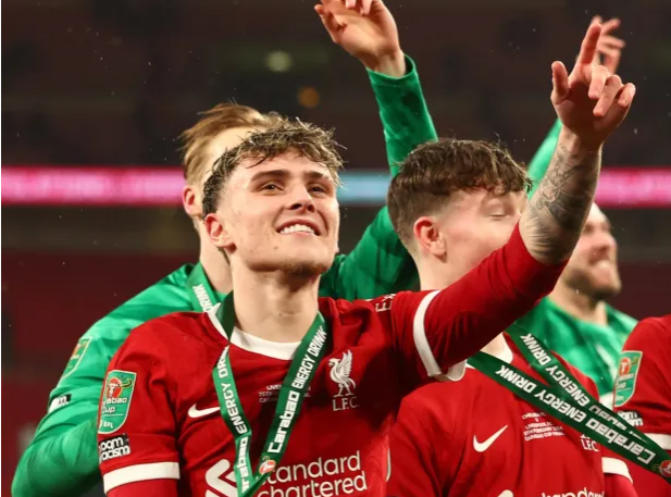 Three Liverpool youngsters outdo former football star dads with first trophy