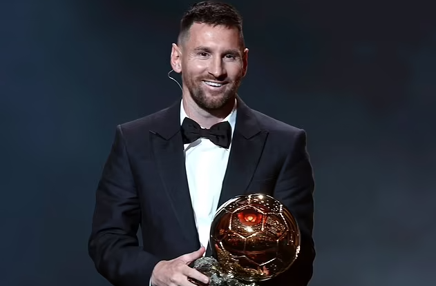 Lionel Messi gives away his eighth Ballon d'Or trophy just months after beating Erling Haaland to the award in a classy gesture ahead of Inter Miami's MLS return