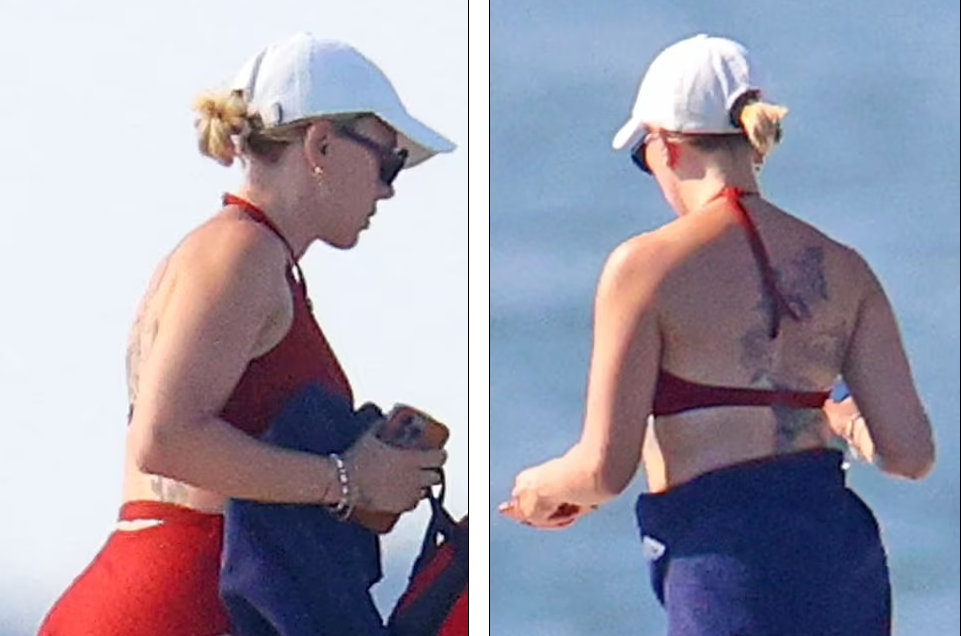 Scarlett Johansson wows in bikini as she enjoys some fun in the sun