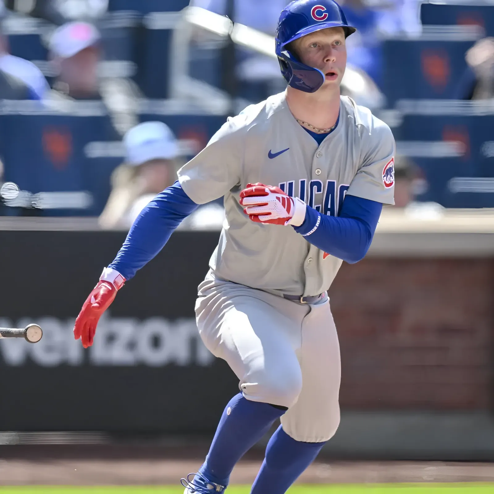 Cubs prospect blasts home run after being thrown at