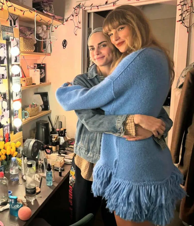 Taylor Swift makes a secret dash to London to watch her close friend Cara Delevingne perform in Cabaret ahead of the UK Eras tour date