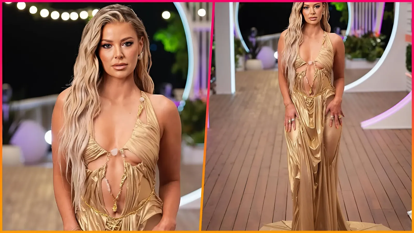 Ariana Madix is dripping in gold gown for ‘Love Island USA’ hosting debut