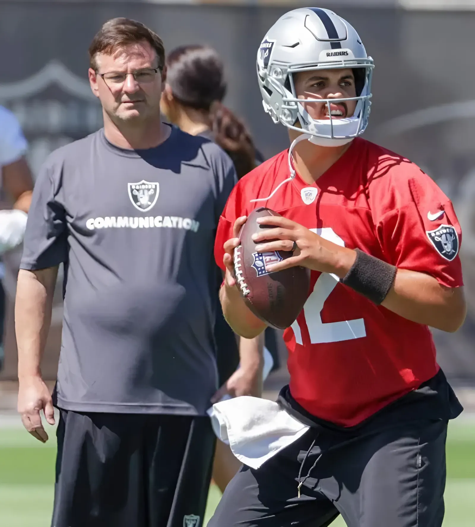 Davante Adams preaches ‘realistic expectations’ as Raiders QB’s struggle in minicamp