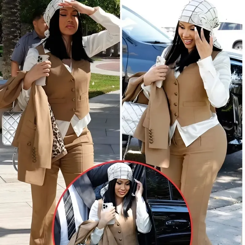 Cardi B diverts Annie Lobby in boho stylish troupe as she leaves court subsequent to battling a man’s claim over the utilization of his tattoo on her mixtape cover ngocc